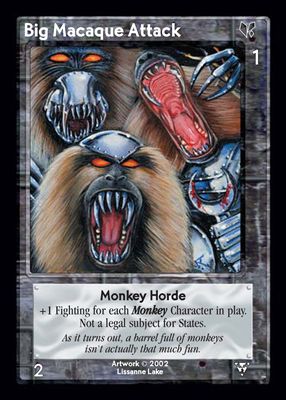 Big Macaque Attack, Monkey Horde