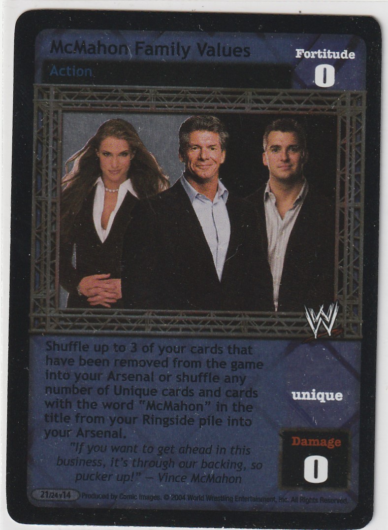 McMahon Family Values
