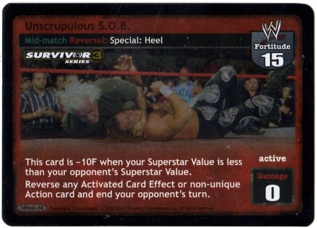 Unscrupulous S.O.B. (SS3) Foil