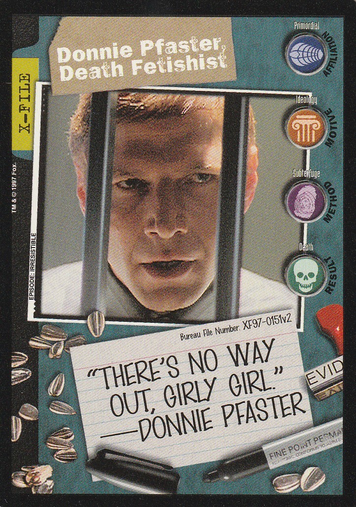 Donnie Pfaster, Death Fetishist