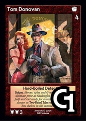 Tom Donovan, Hard-Boiled Detective
