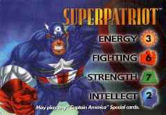 Captain America Superpatriot 4-Grid Character Card