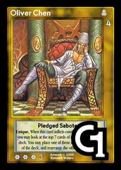 Oliver Chen, Pledged Saboteur