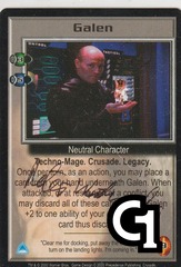 Galen (signed by Peter Woodward) [Crusade]