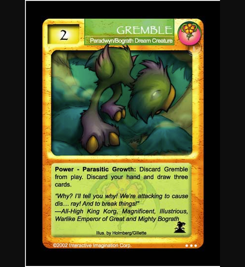 Gremble - Paradwyn