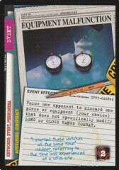 Equipment Malfunction