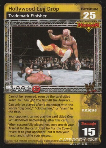 Hollywood Leg Drop (SS2)