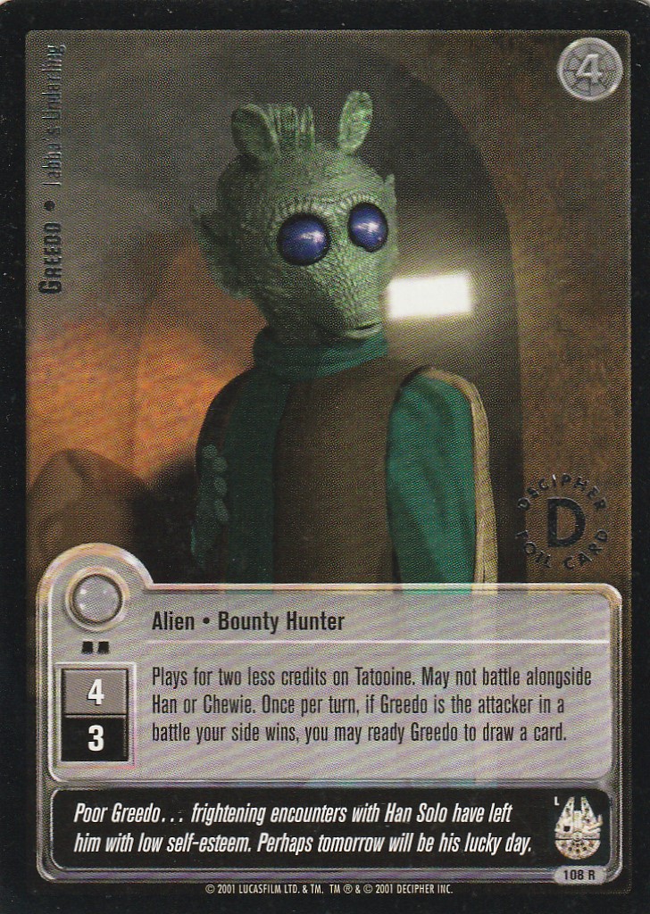Greedo - Jabbas Underling (L) - Silver Stamped