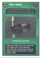 Vader's Lightsaber [White Border]