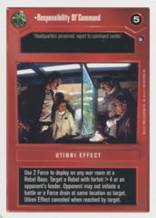 Responsibility Of Command [White Border]