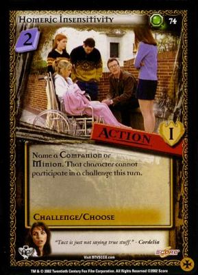 Homeric Insensitivity (Unlimited)