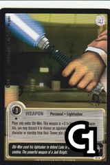 Obi-Wan's Lightsaber - An ElegantWeapon - Gold Stamped