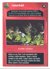 Tactical Re-Call [White Border]