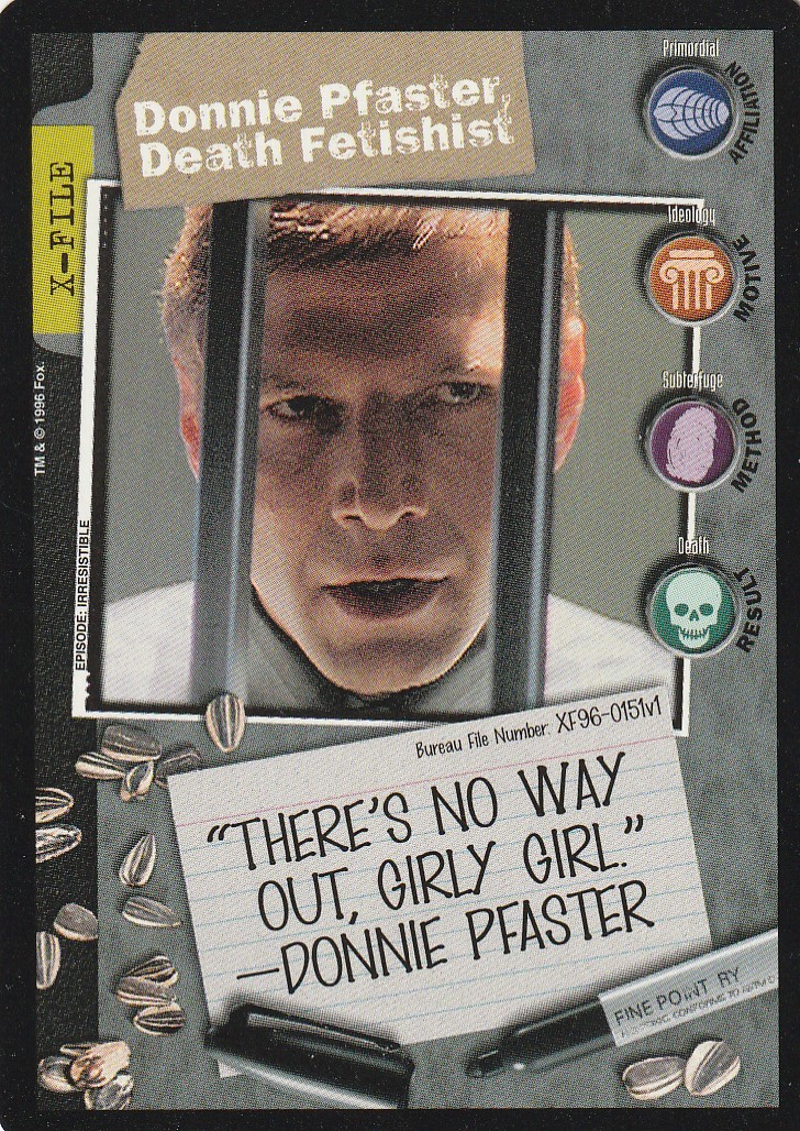 Donnie Pfaster, Death Fetishist