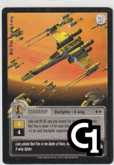 Red Five - Luke's X-wing (L) - Silver Stamped