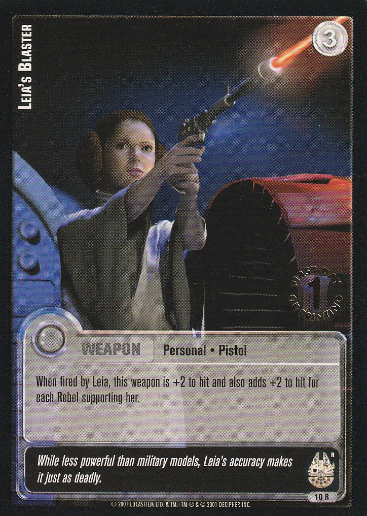 Leias Blaster (R) - 1st Day Stamped