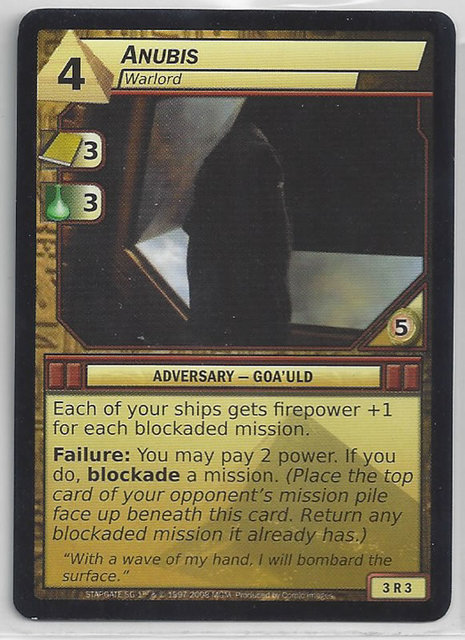 Anubis, Warlord