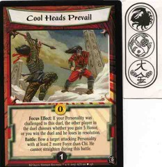 Cool Heads Prevail