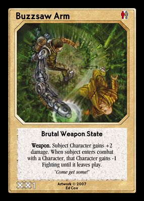 Buzzsaw Arm, Brutal Weapon State