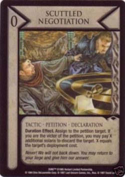 Scuttled Negotiation
