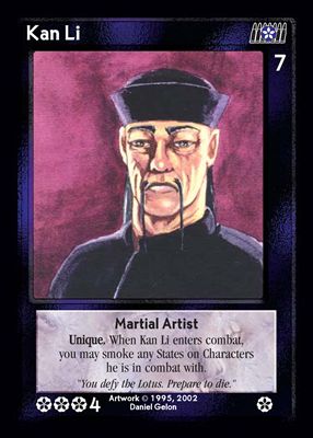 Kan Li, Martial Artist