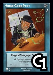 Morse Code Poet, Magical Telegraph Operator