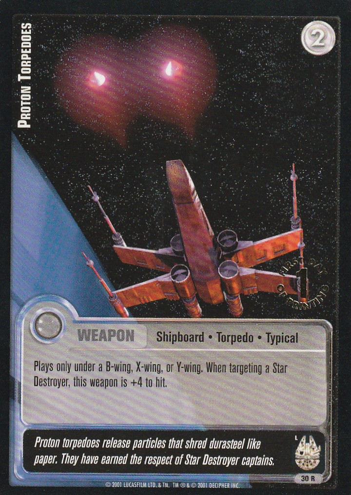 Proton Torpedoes (L) - 1st Day Stamped