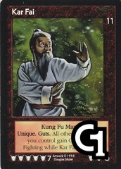 Kar Fai, Kung Fu Master