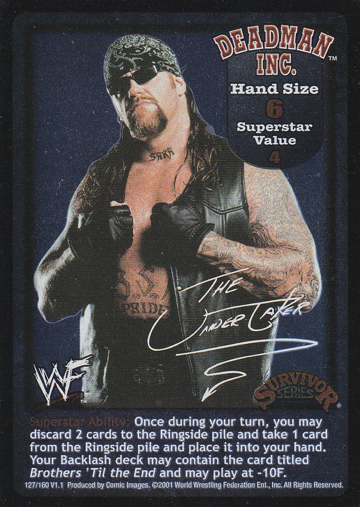Deadman Inc. (Undertaker) Superstar Card (SS1)
