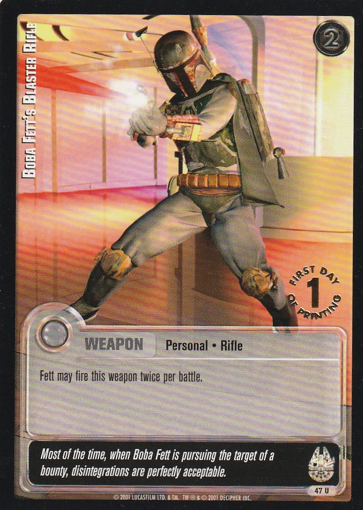 Boba Fetts Blaster Rifle - 1st Day Stamped