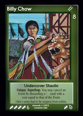 Billy Chow, Undercover Shaolin