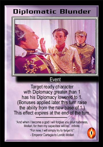 Diplomatic Blunder