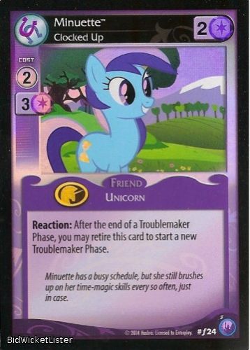 Minuette, Clocked Up - F24