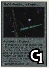 Pendulum Defect