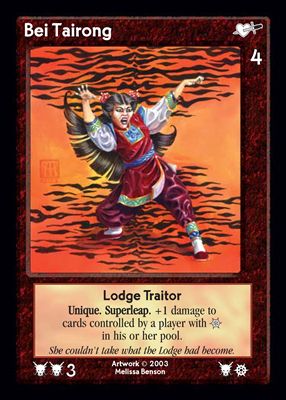 Bei Tairong, Lodge Traitor