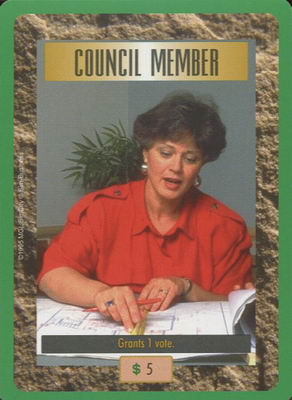 Council Member [Woman in red]