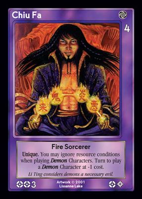 Chiu Fa, Fire Sorcerer