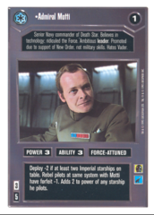 Admiral Motti [White Border]