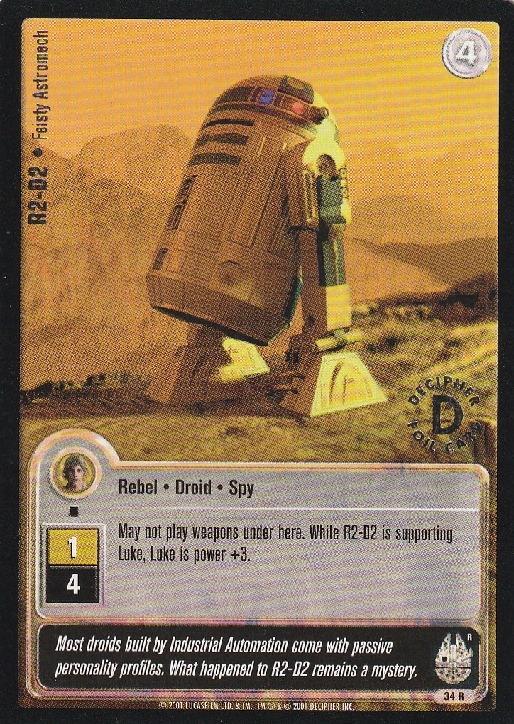 R2-D2 - Feisty Astromech (R) - Silver Stamped