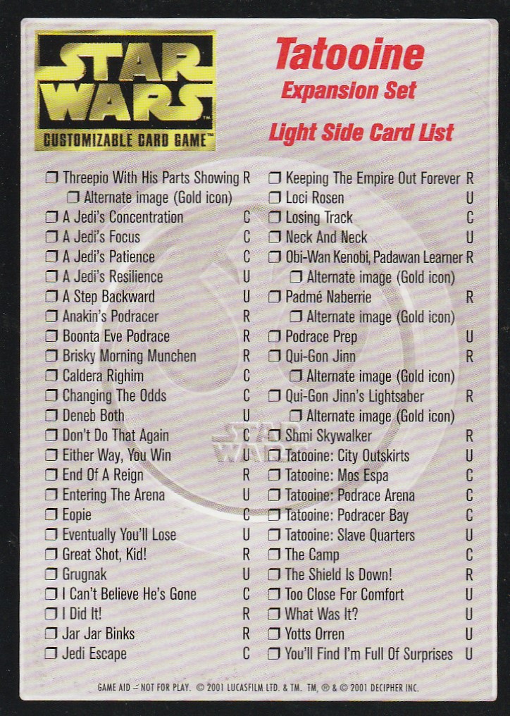 Card List [Light]