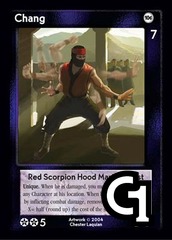 Chang, Red Scorpion Hood Martial Artist