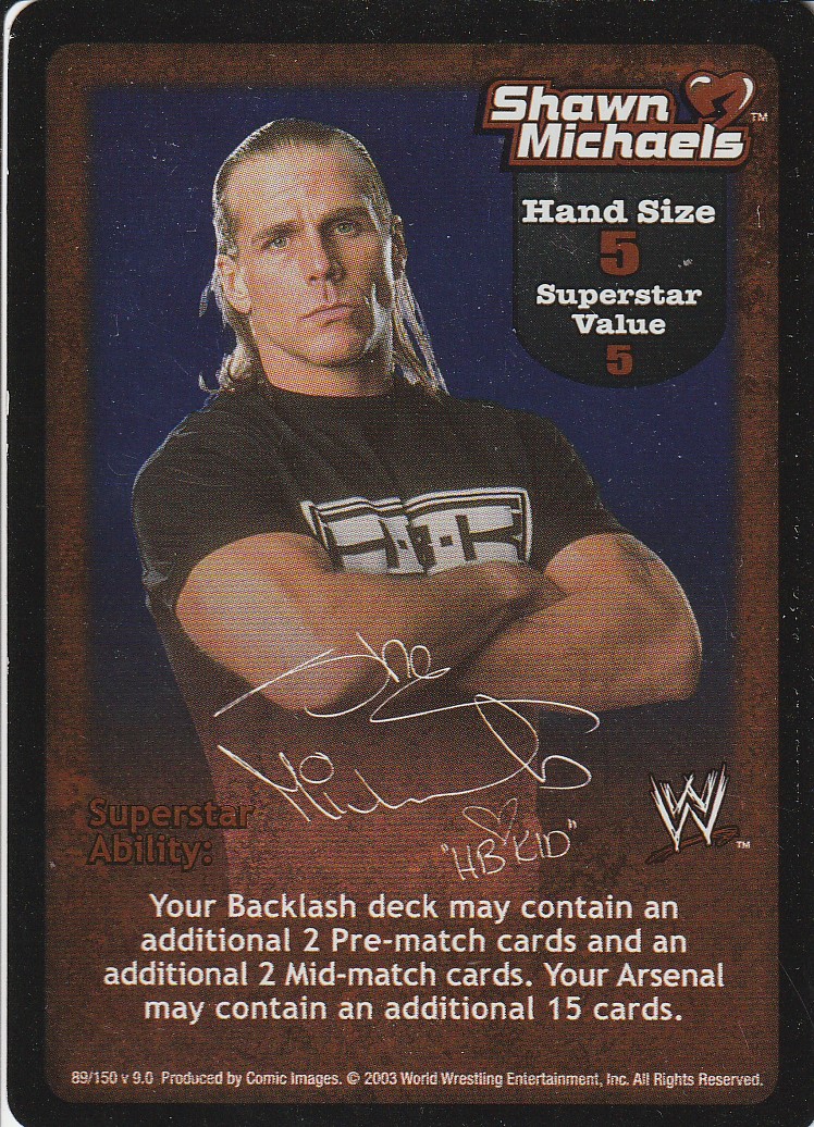 Shawn Michaels Superstar Card