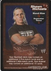 Shawn Michaels Superstar Card