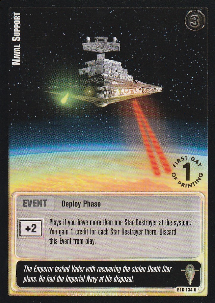 Naval Support - 1st Day Stamped