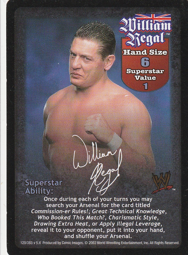 William Regal Superstar Card (SS2)