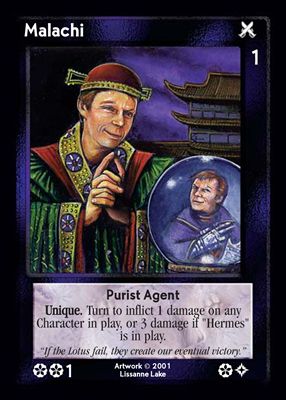 Malachi, Purist Agent