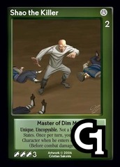 Shao the Killer, Master of Dim Mak