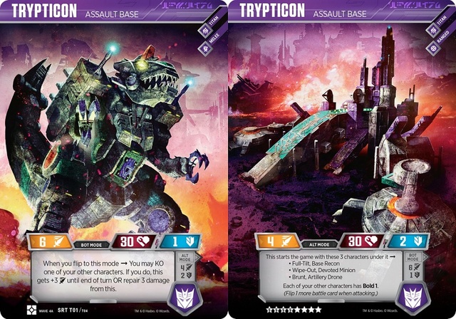 Transformers TCG Trypticon Assault Base - Titan Card