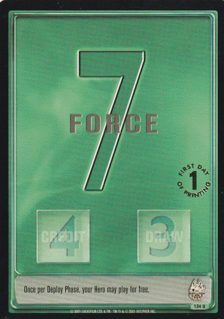 Force 7 [uncommon] - 1st Day Stamped
