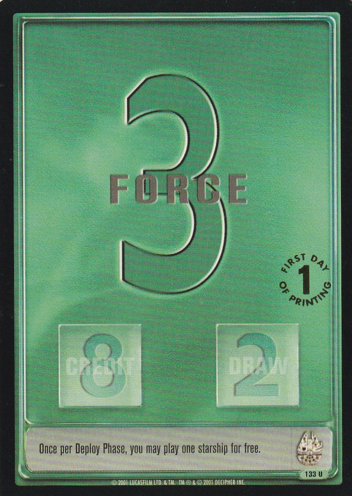 Force 3 [uncommon] - 1st Day Stamped
